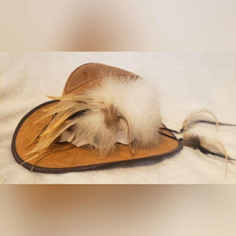 Vintage Leather Drifter Hat